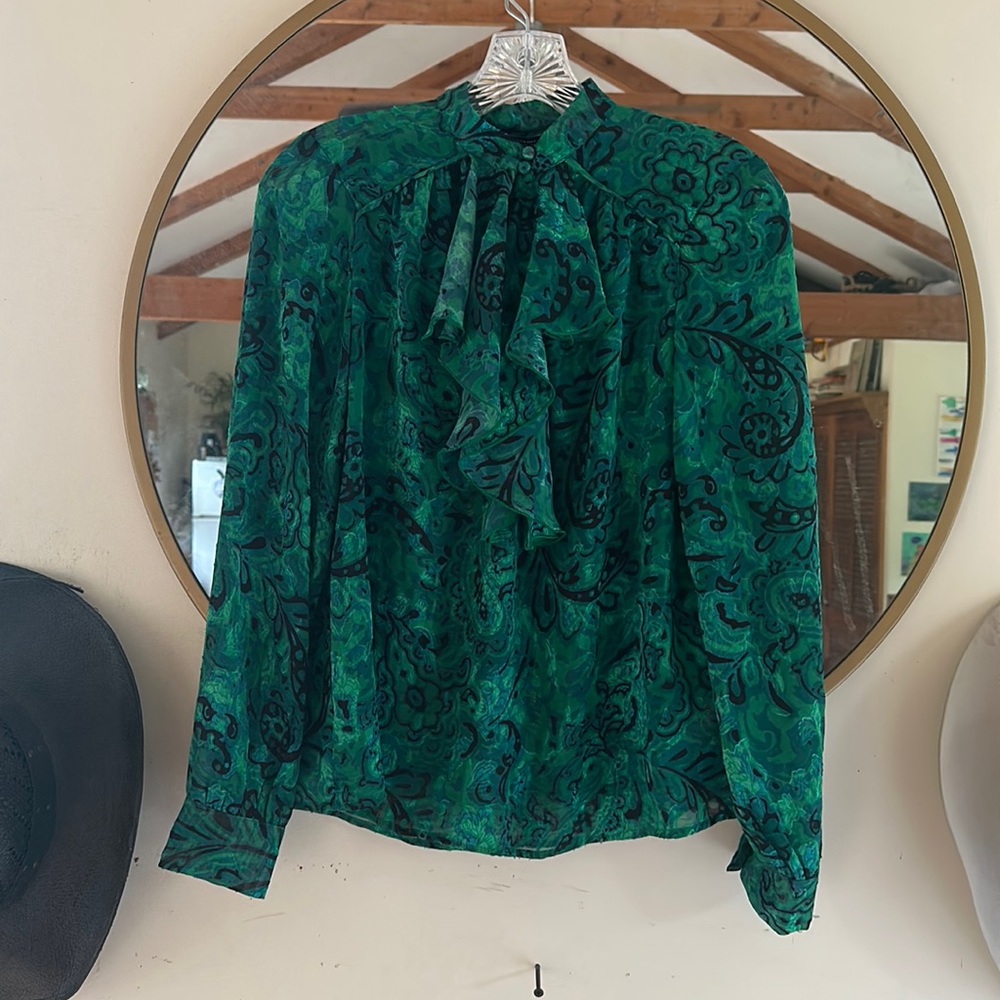 Zara sheer blouse